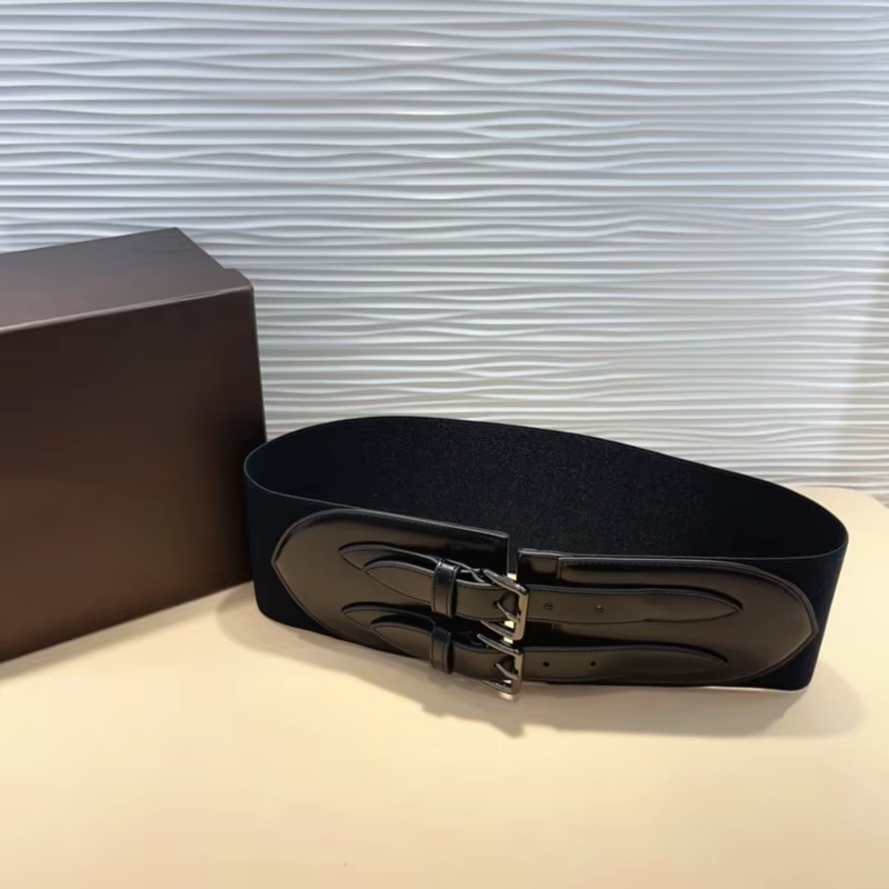 Top Quality ALAI Cummerbunds 10cmWide Female Luxury Pin Buckle Fashion Italian Handmade Elastic Force Accessory Waist Belt