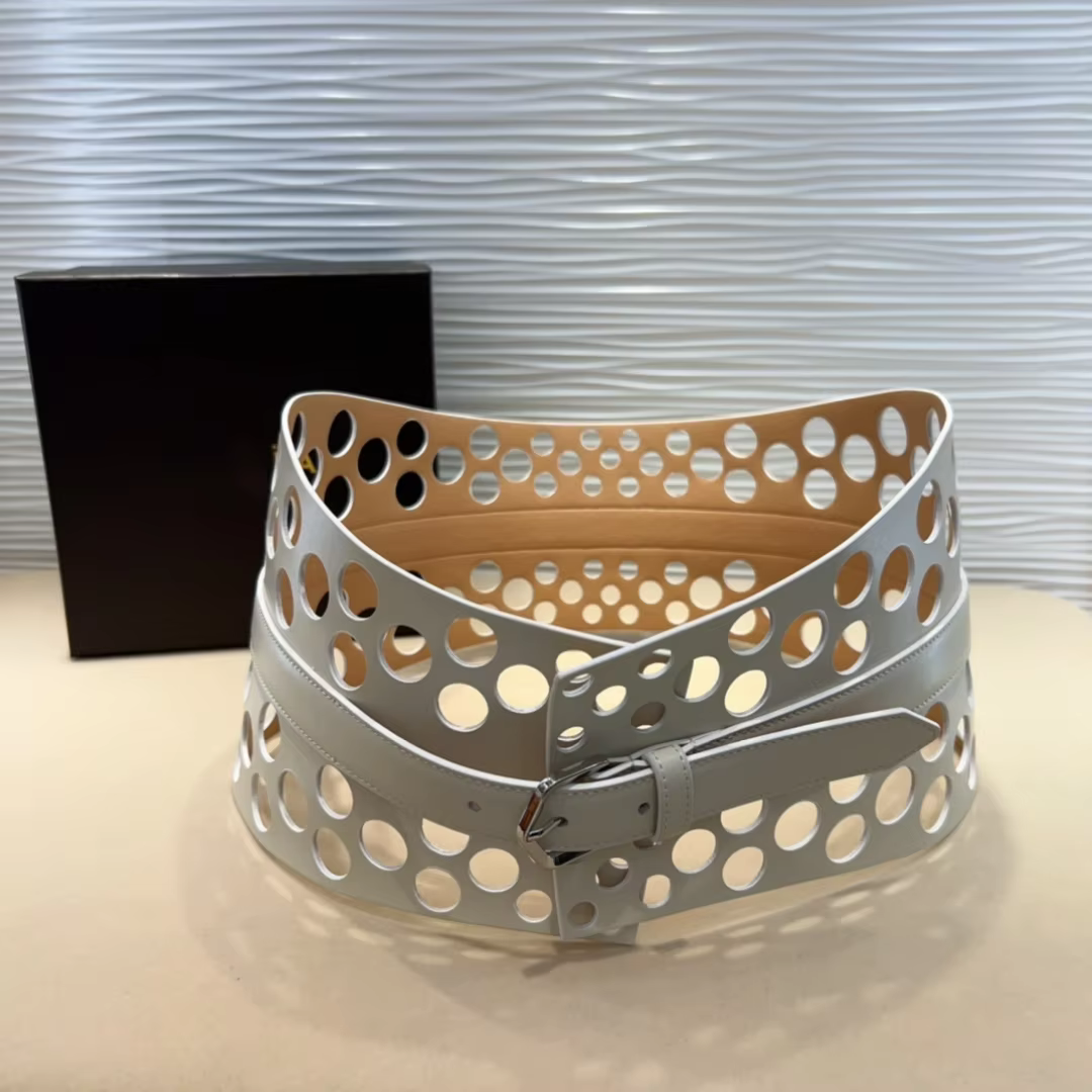 Women's Cowhide Big Belt Waistband Female Belts Waist Belt Cummerbunds Belt for Ladies Leather Belt Wide Belt for Women ALAI