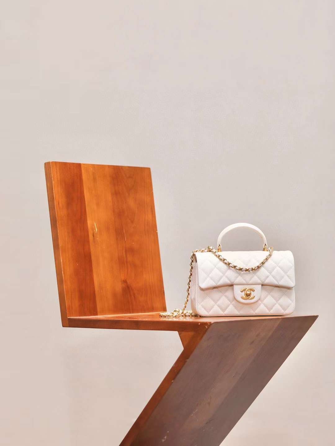 CHANEL  CF handle bag