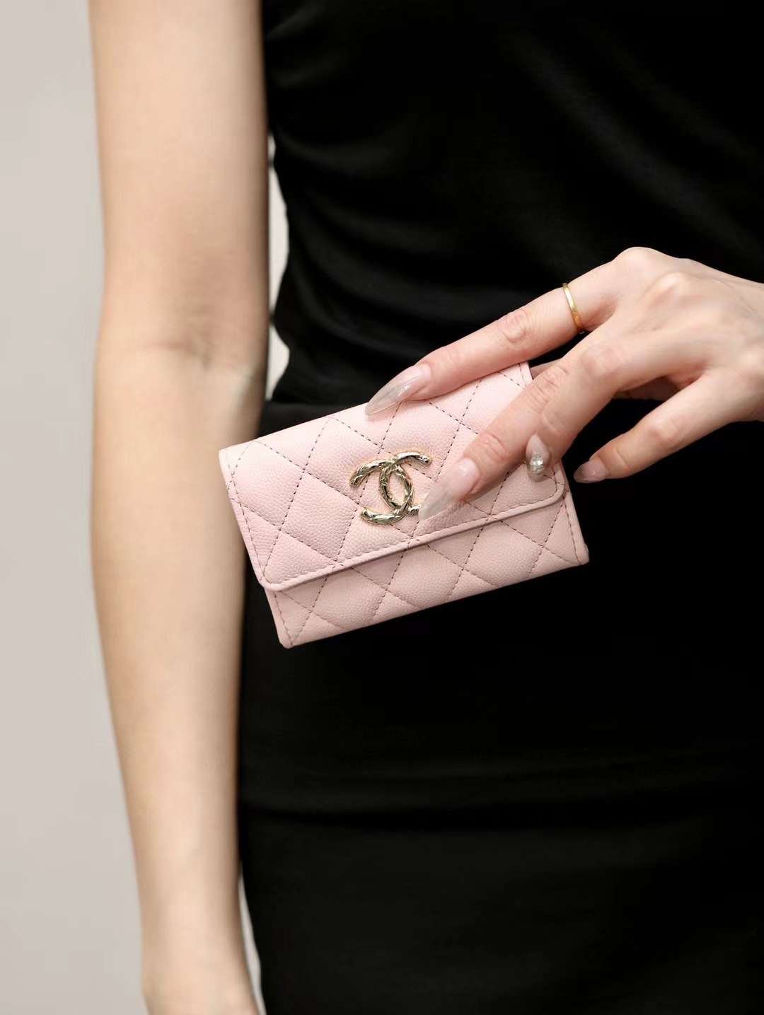 CHANEL  Flap Card Holder