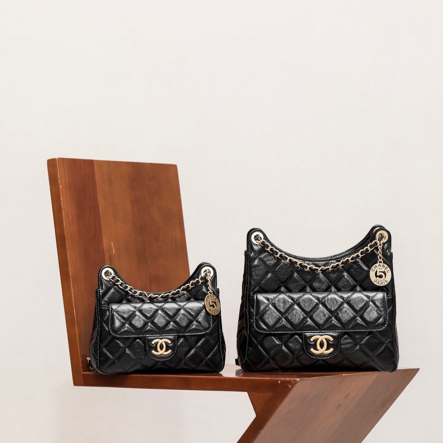 CHANEL 23B Calfskin Hobo Bag