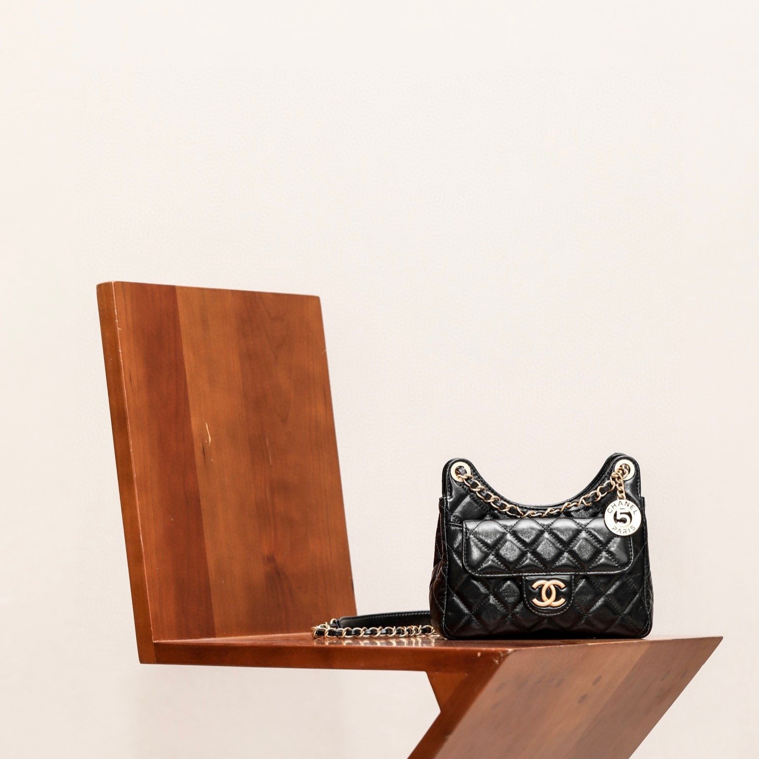 CHANEL 23B Calfskin Hobo Bag