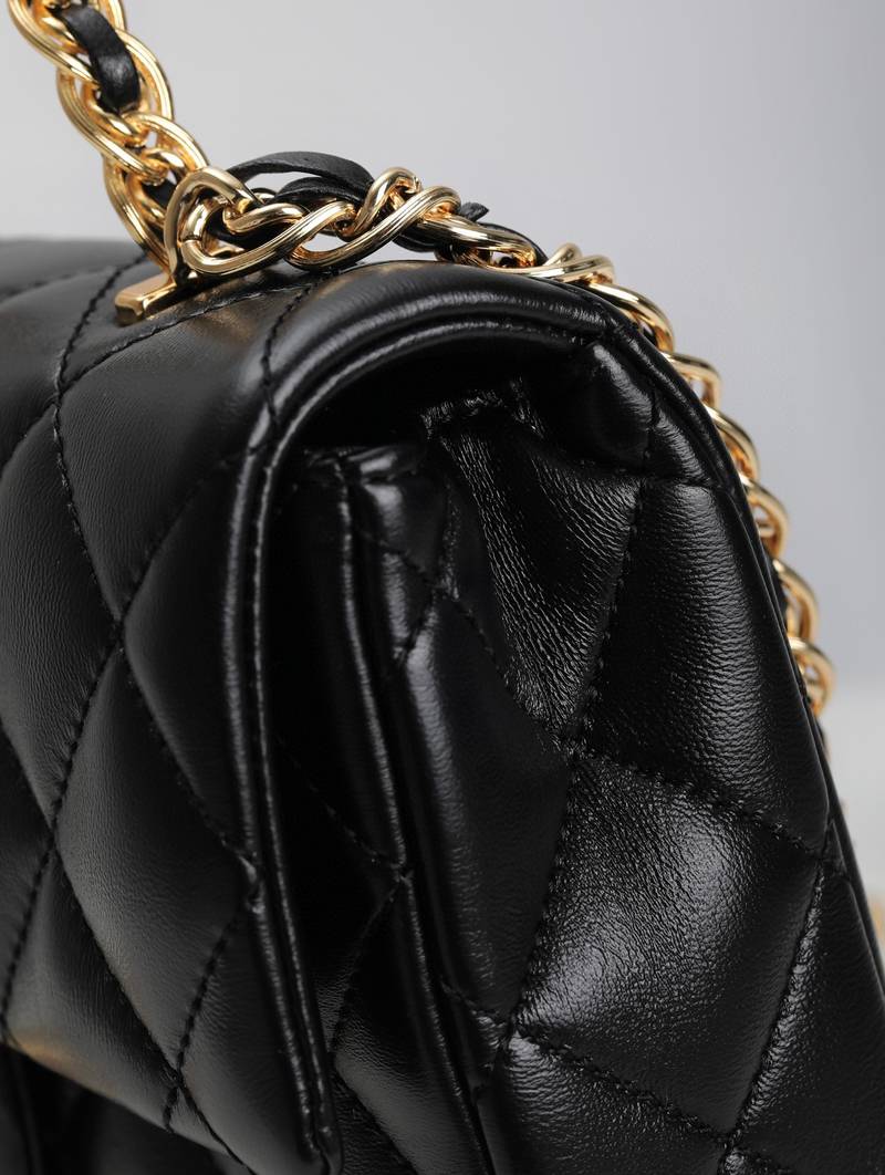 CHANEL 23S Metal Handle Flap Bag