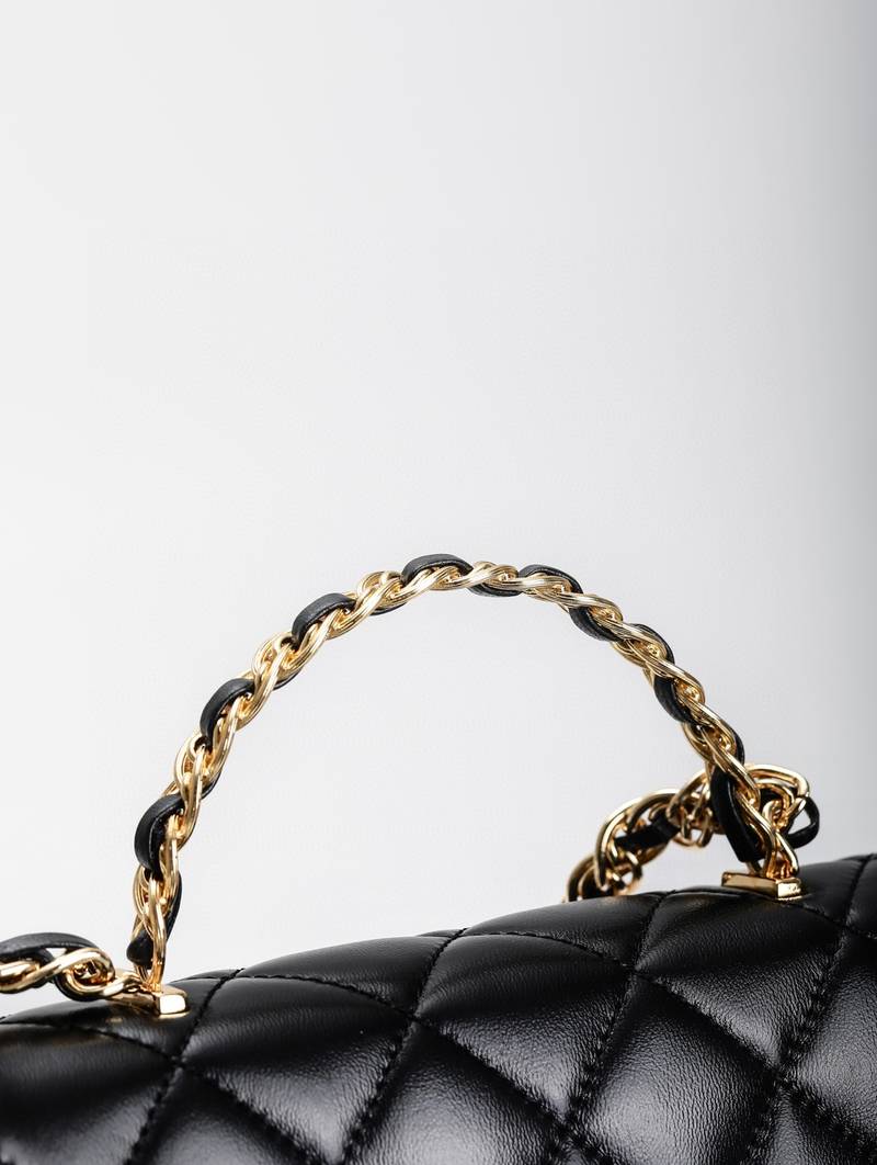 CHANEL 23S Metal Handle Flap Bag