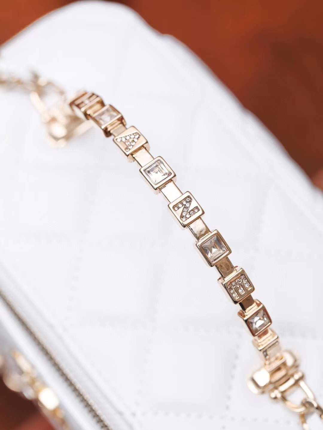 CHANEL 24S Metal letter wrist makeup bag