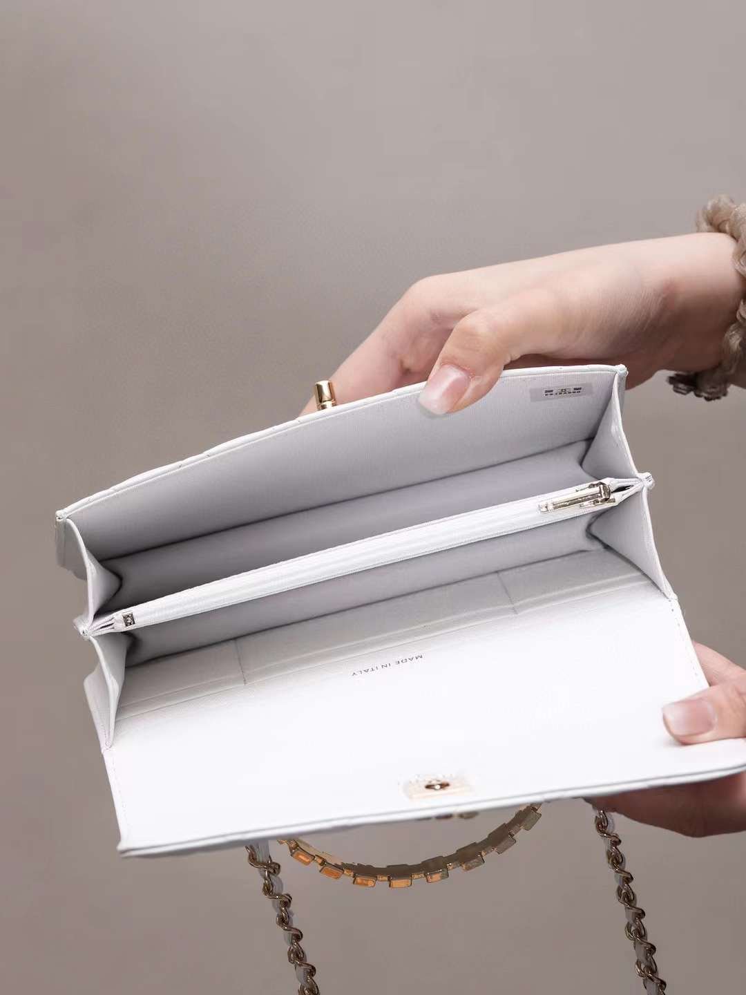 CHANEL 24S Metal letter wrist kelly woc