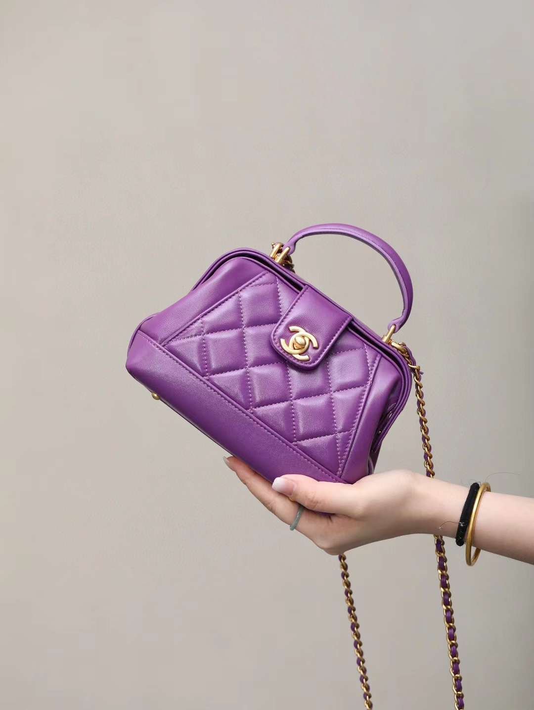 CHANEL SMALL BAG WITH TOP HANDLE