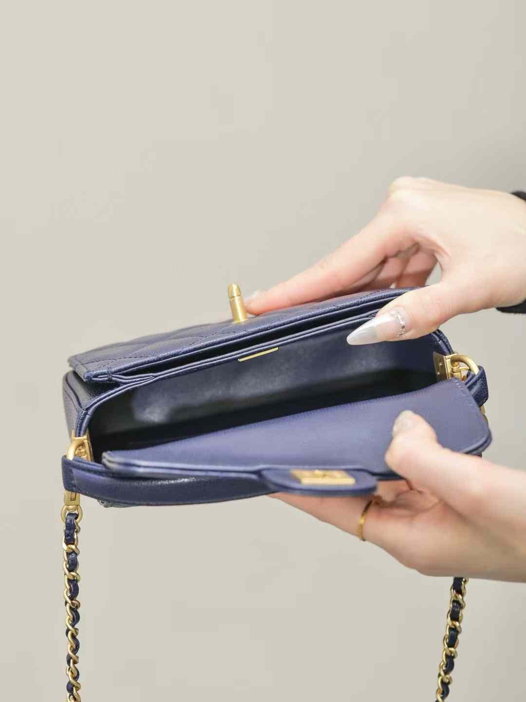 CHANEL Mini Flap Bag with Top Handle