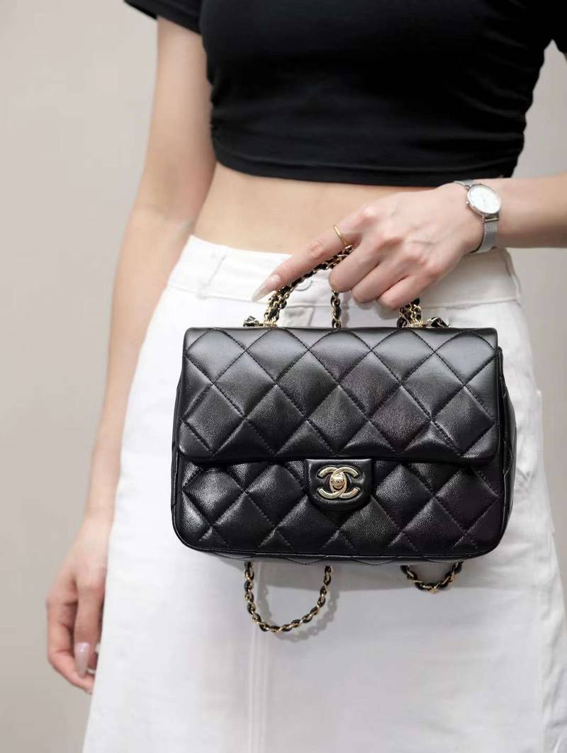 CHANEL mouth cover with handle