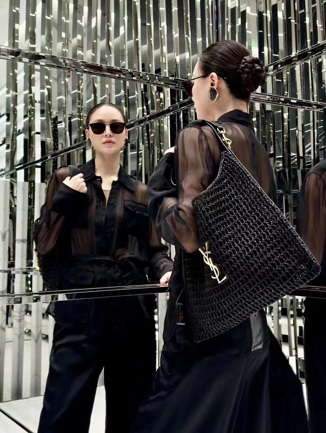 YSL OXALIS shopping bag