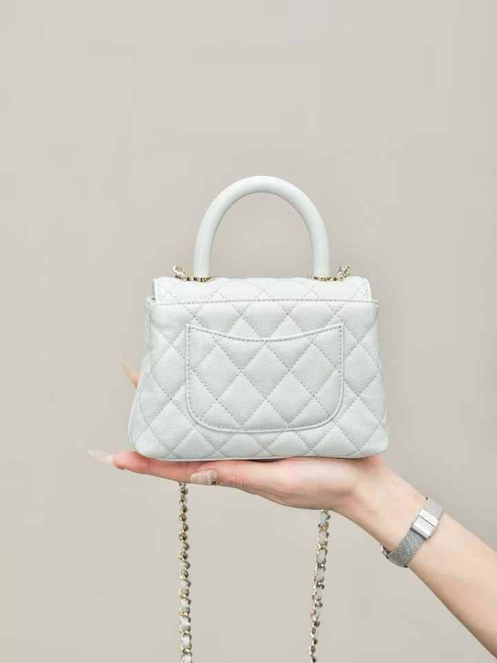 CHANEL MINI FLAP BAG WITH TOP HANDLE