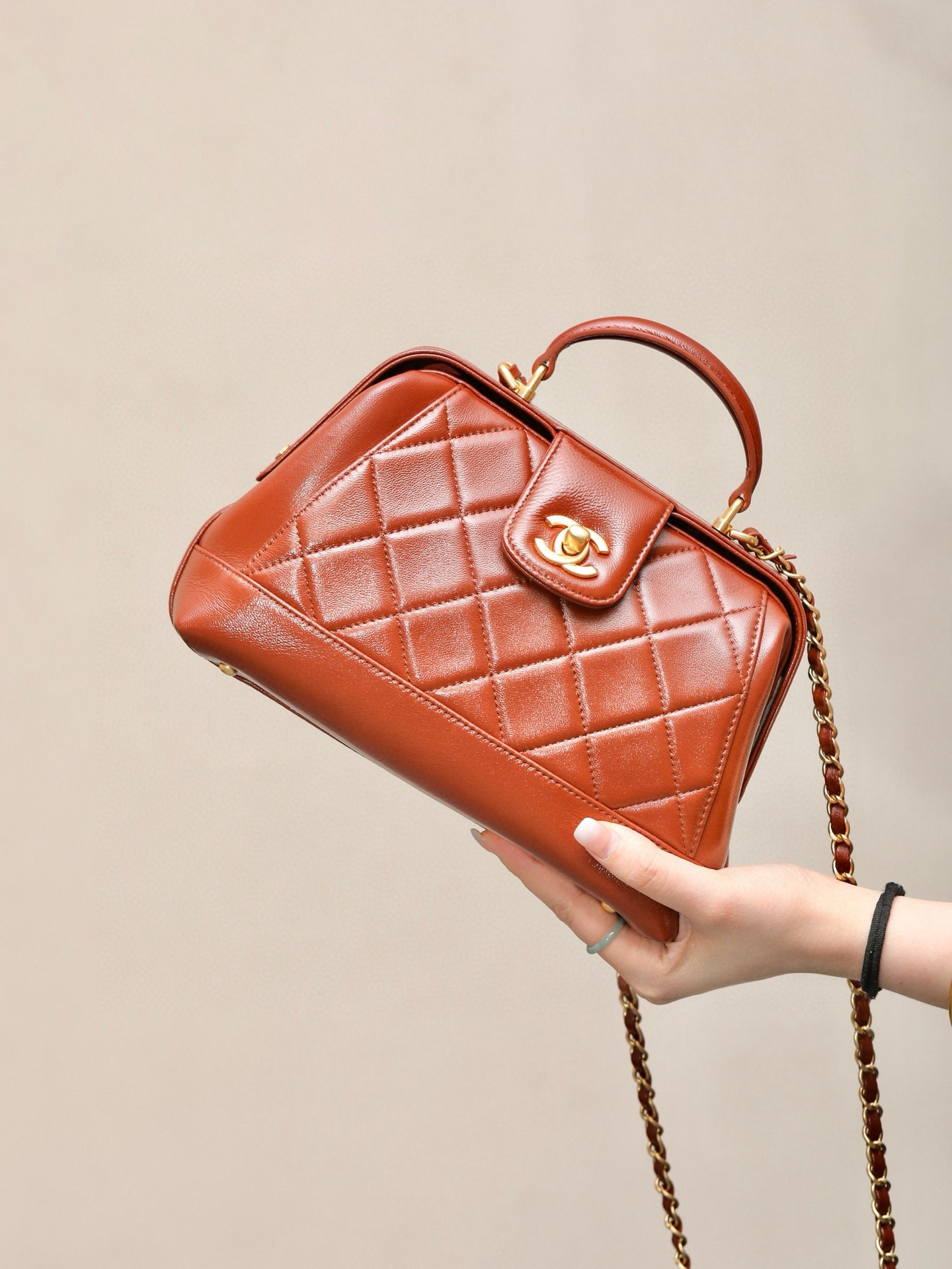 CHANEL large Bag with Top Handle