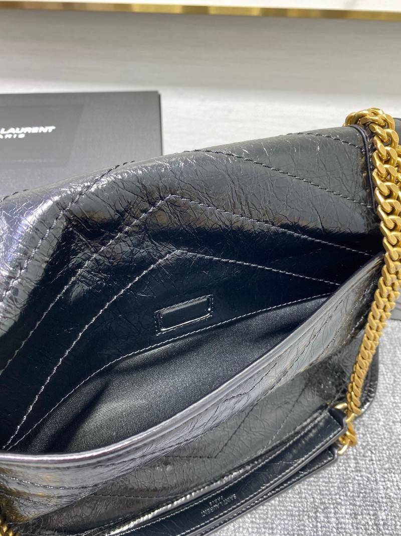 YSL Niki Bag in Crinkled Calfskin
