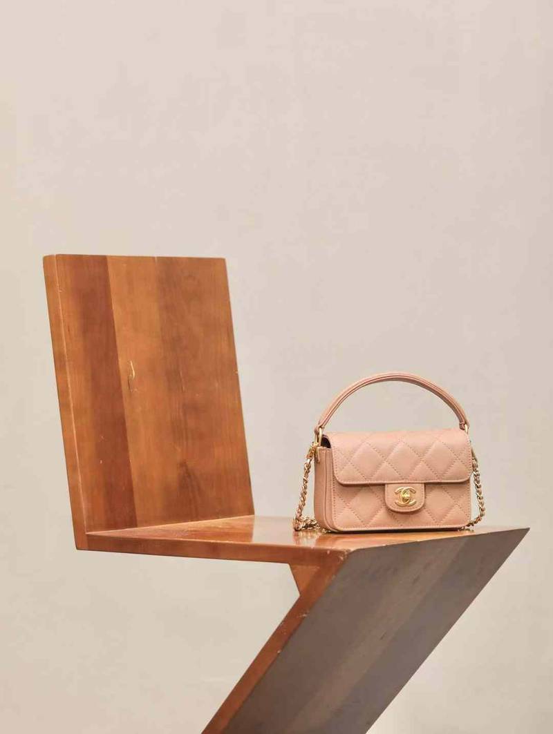 CHANEL MINI FLAP BAG WITH TOP HANDLE