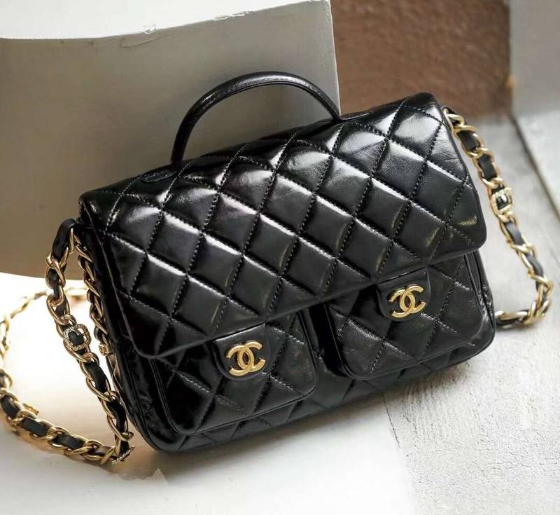 CHANEL Flap Bag with Top Handle