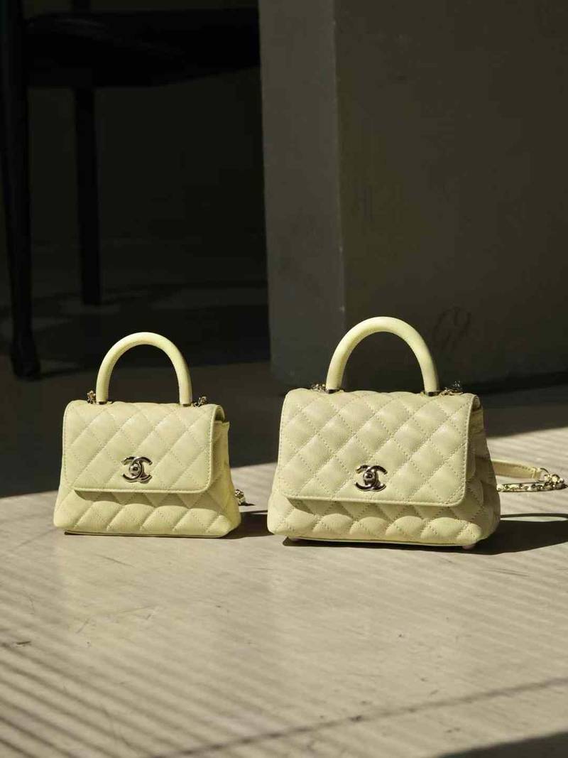 CHANEL MINI FLAP BAG WITH TOP HANDLE
