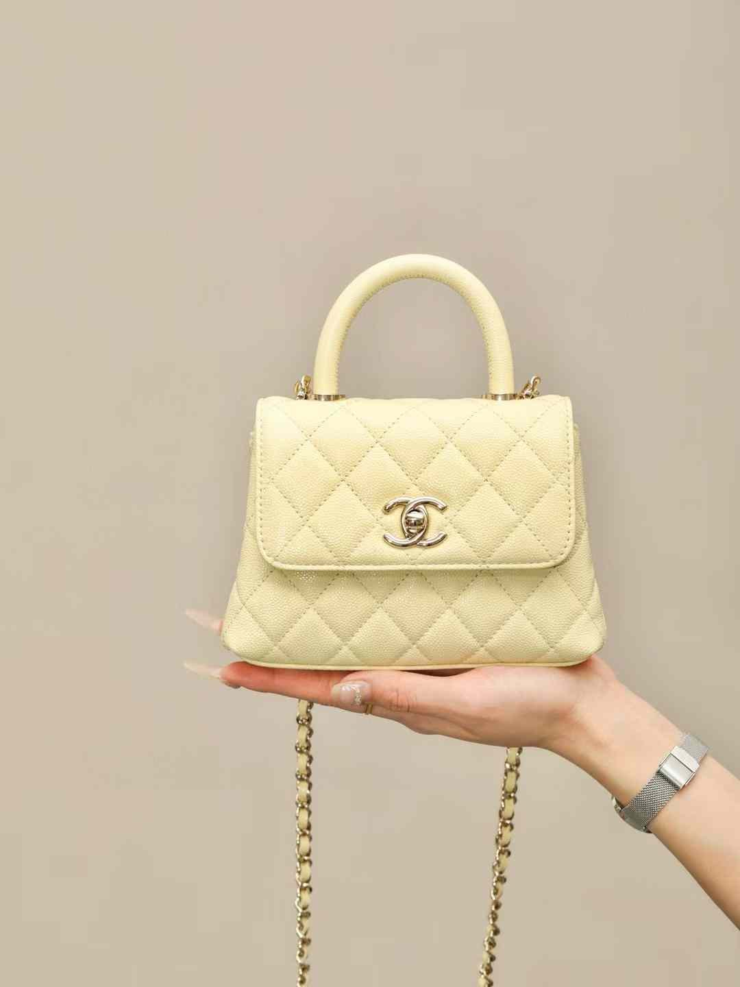 CHANEL MINI FLAP BAG WITH TOP HANDLE
