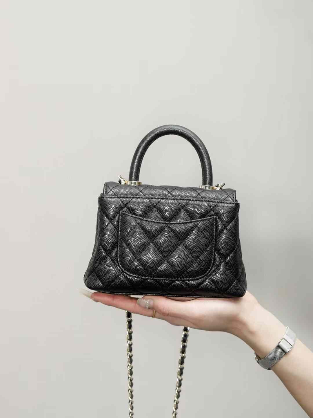 CHANEL MINI FLAP BAG WITH TOP HANDLE