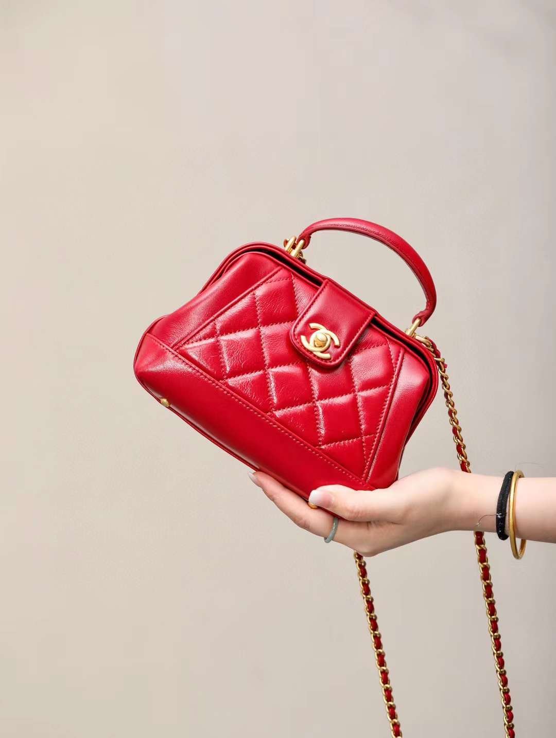 CHANEL SMALL BAG WITH TOP HANDLE