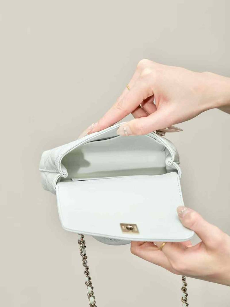 CHANEL MINI FLAP BAG WITH TOP HANDLE