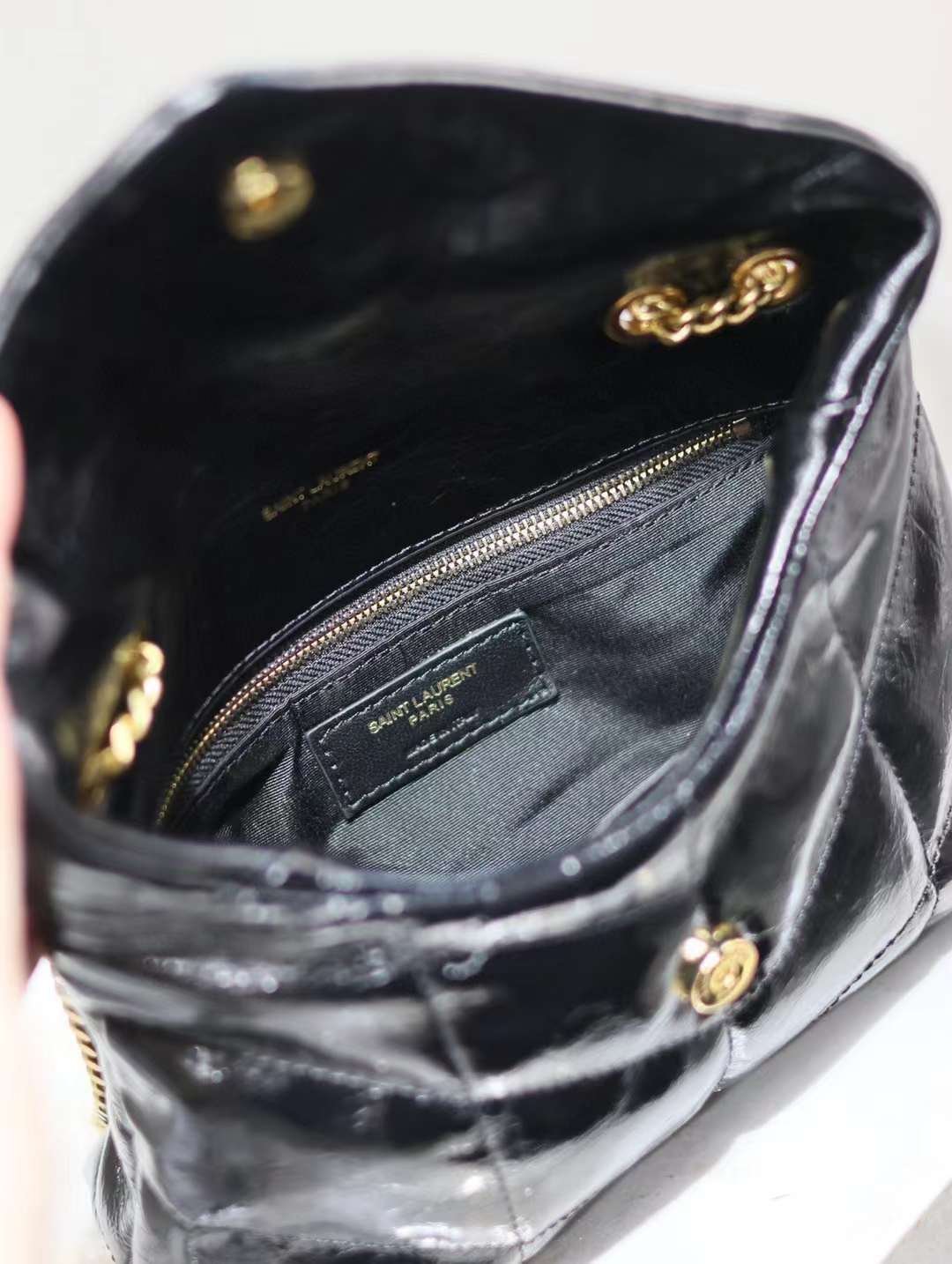 YSL Loulou Puffer mini Double chain bag