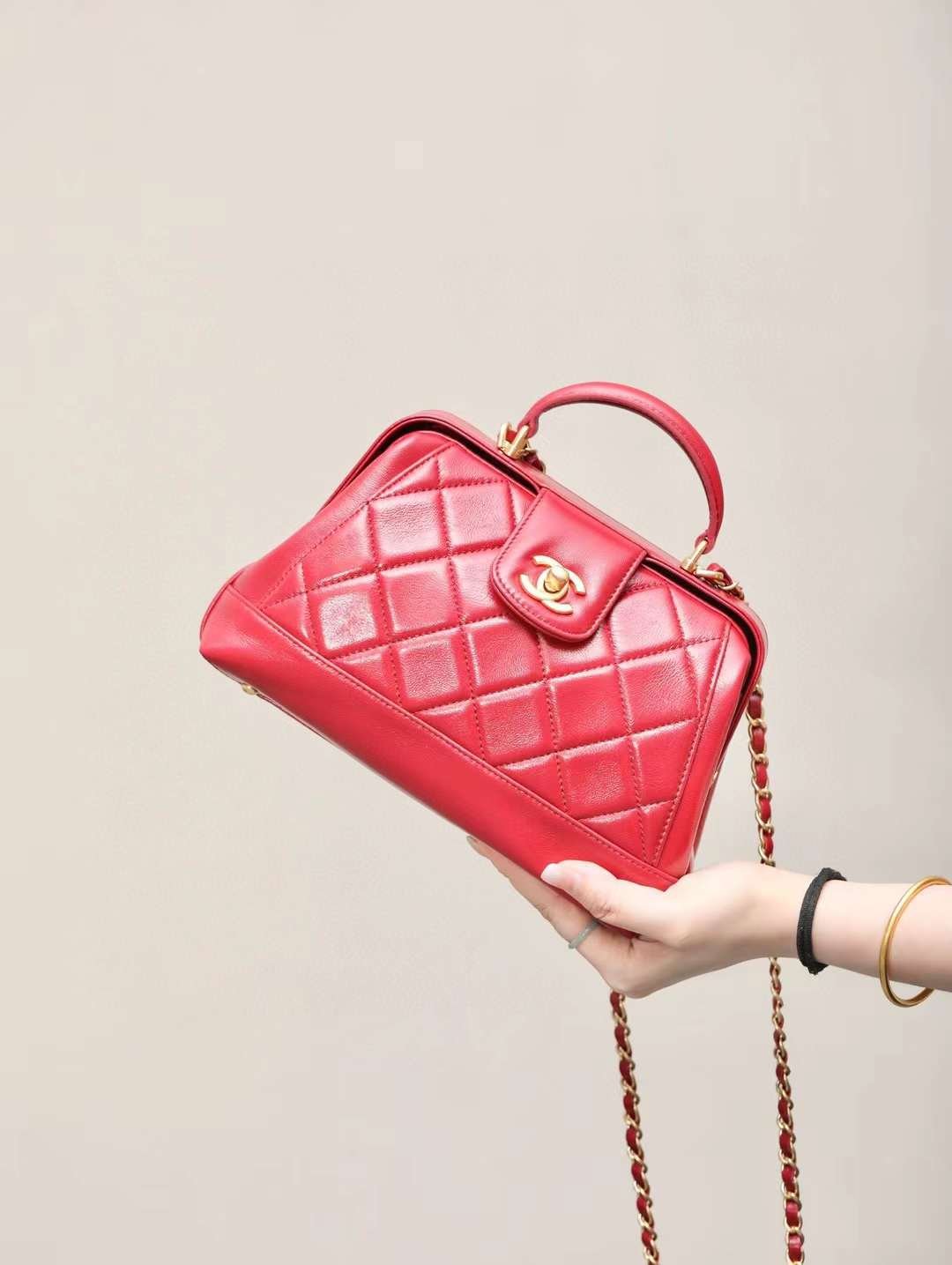 CHANEL large Bag with Top Handle