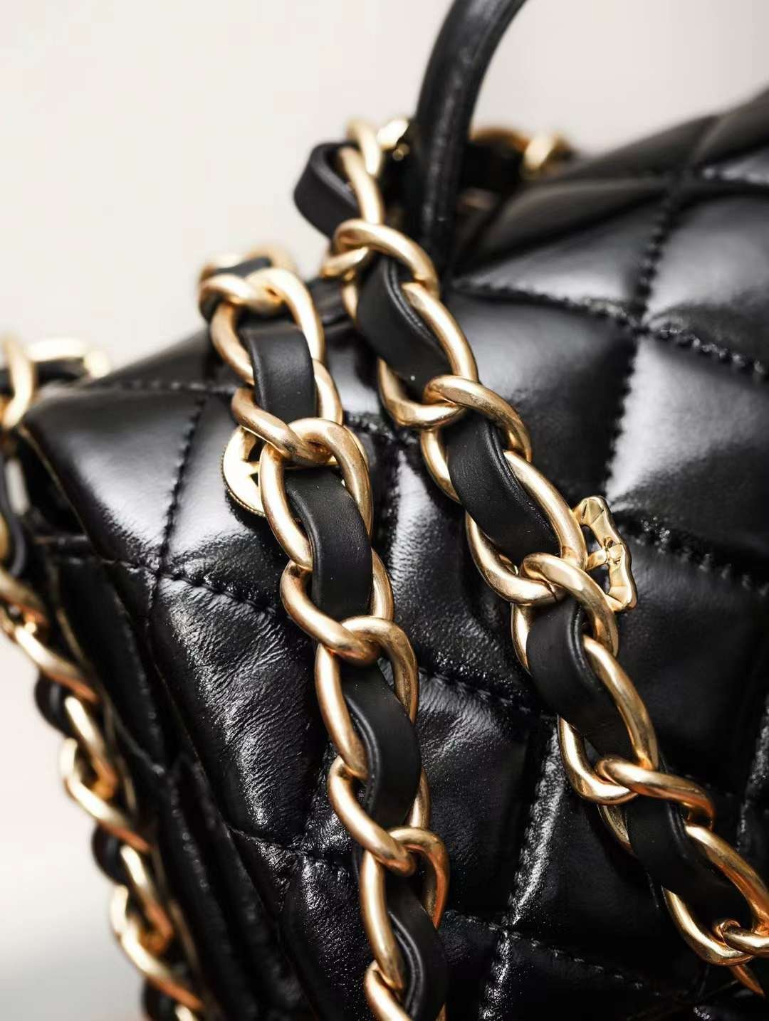 CHANEL Flap Bag with Top Handle