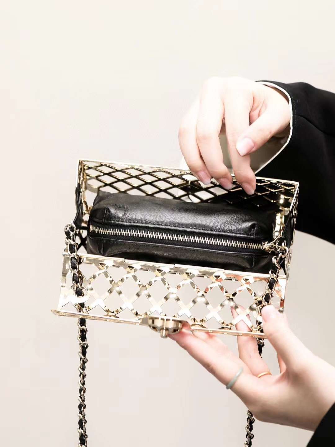 CHANEL CF Metal flap bag