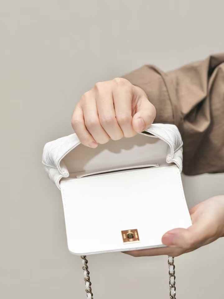 CHANEL MINI FLAP BAG WITH TOP HANDLE