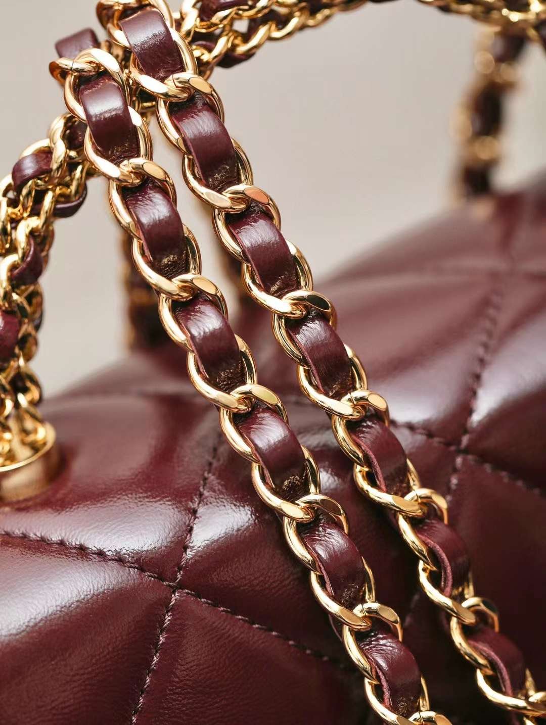 CHANEL mouth cover with handle