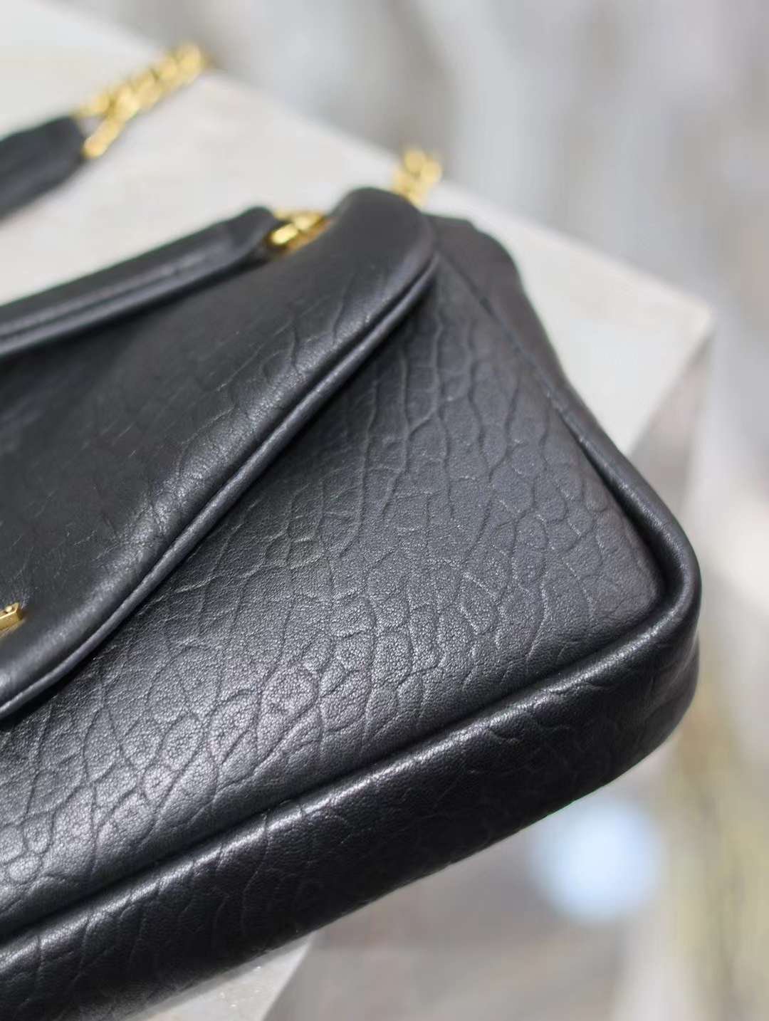 YSL CALYPSO_ Elephant leather chain bag