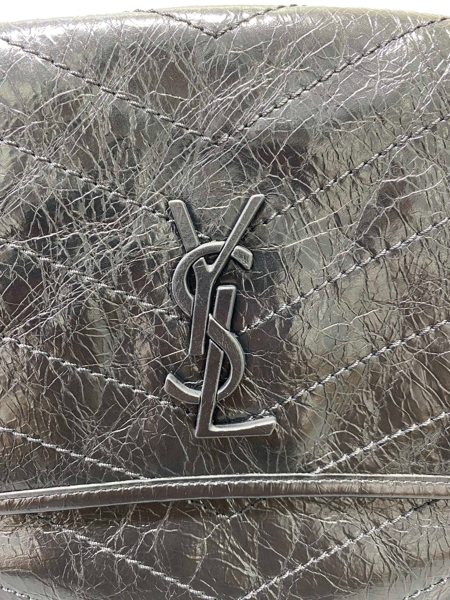 YSL Niki Bag in Crinkled Calfskin