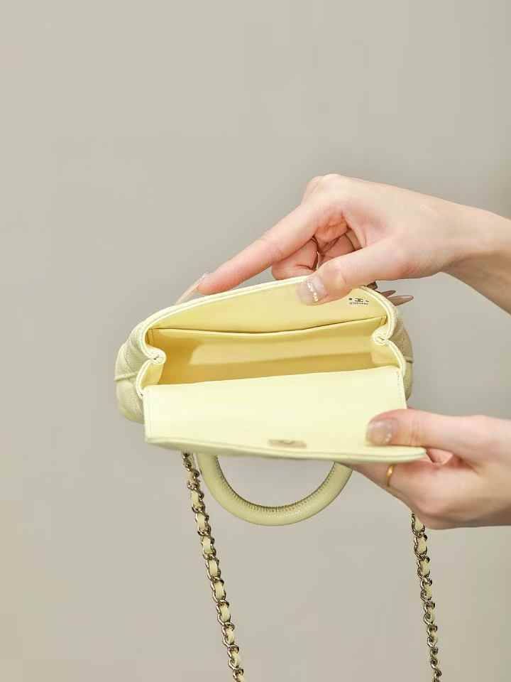 CHANEL MINI FLAP BAG WITH TOP HANDLE