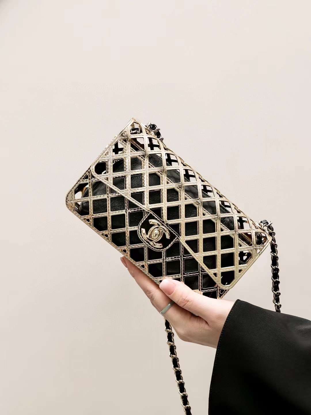 CHANEL CF Metal flap bag