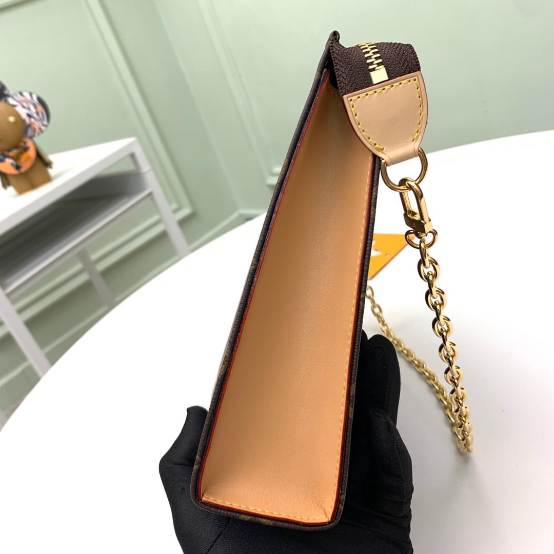 Louis Vuitton / LV monogram m81412 toiletry uch on chain purse with one small wallet size: 25 *20 * 5.5cm