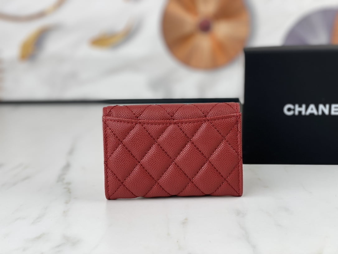 Chanel classic Card Bag   coin Wallet caviar cowhide AP0214 size:7.5 * 11.3 * 2.1 cm