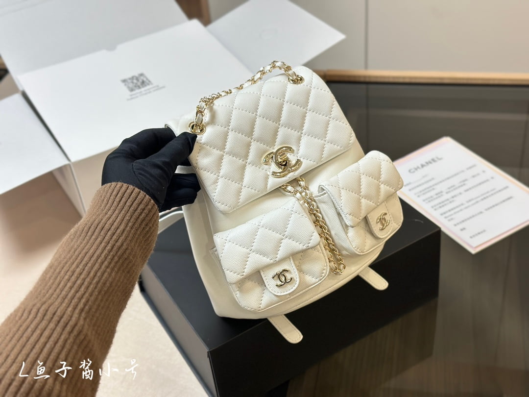 CHANEL Gabrielle caviar The homeless backpack 4 colors size: 20*20cm