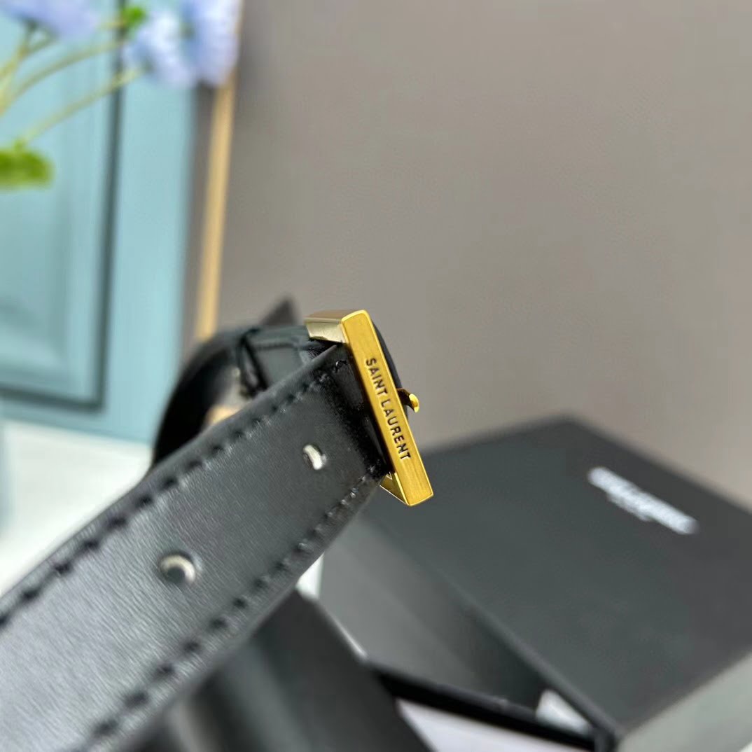 YSL saddle cowhide leather shoulder bag 0233 black size: 19*16*6cm