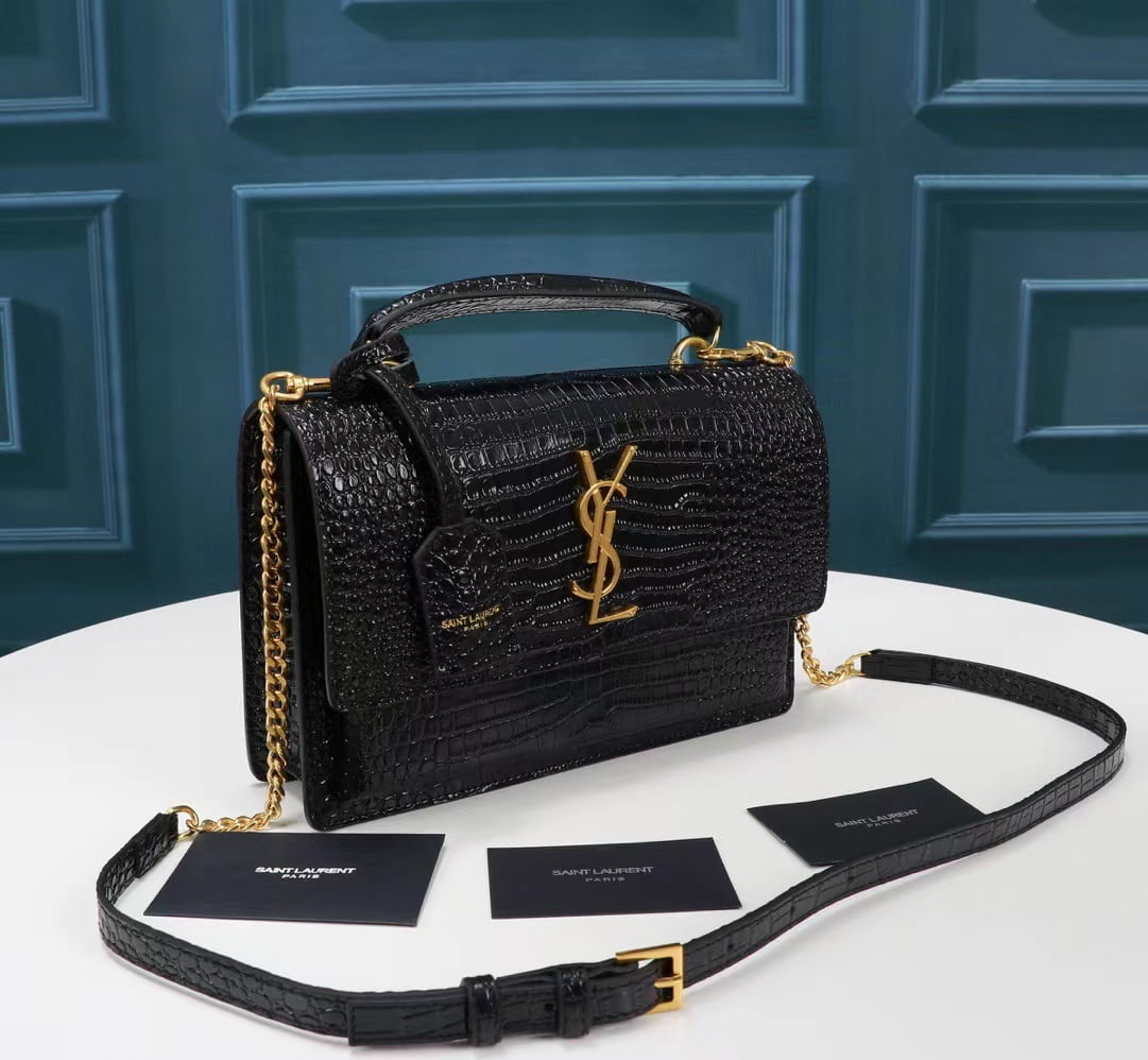 YSL Saint Laurent high-end leather Newmedium sunseto handbag crossbody bag [634723]