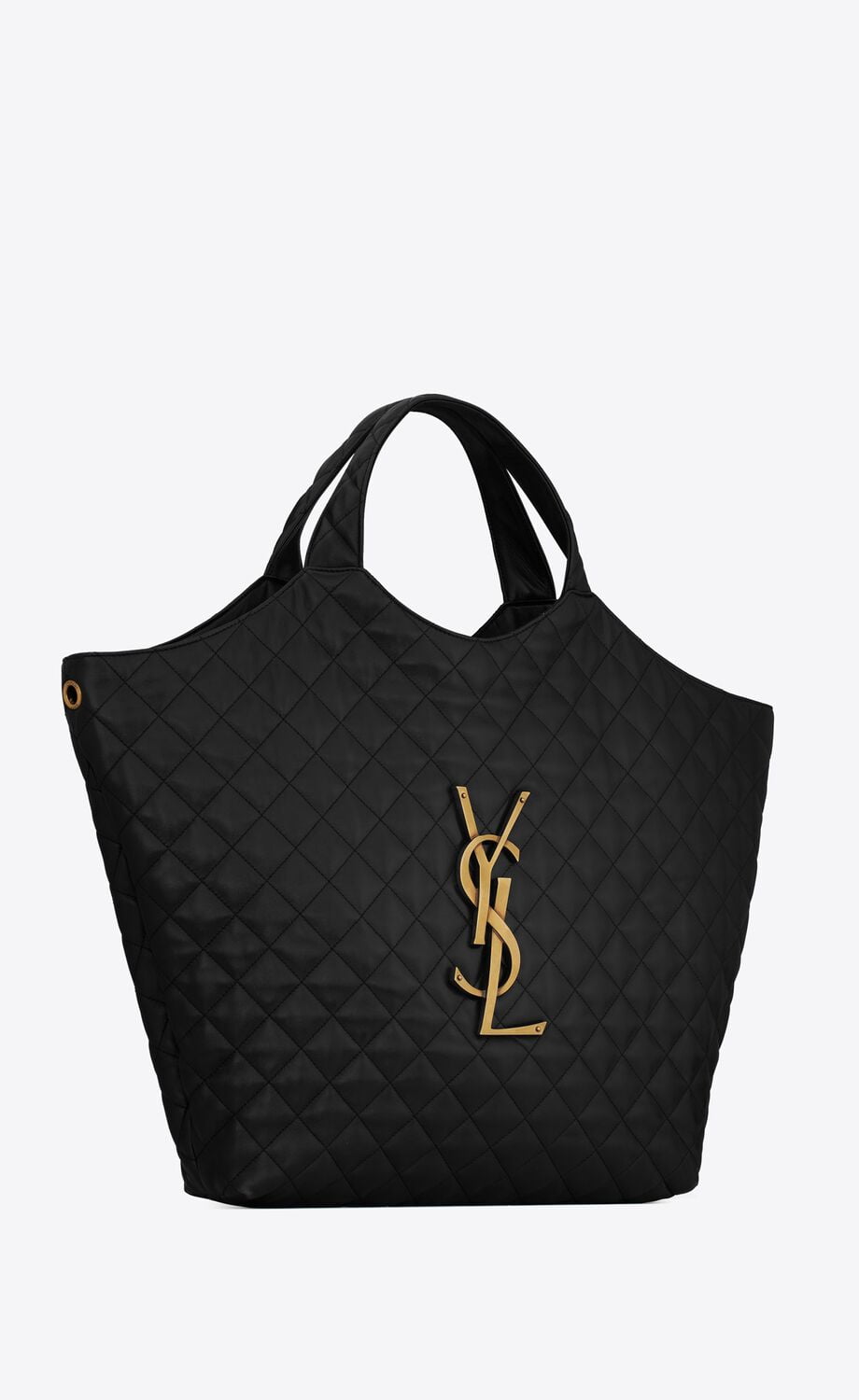 YSL / ICARE MAXI SHOPPING BAG IN QUILTED LAMBSKIN 698651AAANG1000