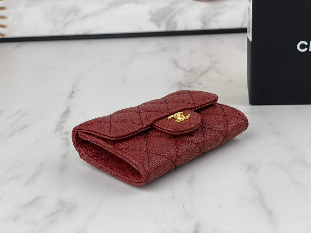 Chanel classic Card Bag   coin Wallet caviar cowhide AP0214 size:7.5 * 11.3 * 2.1 cm