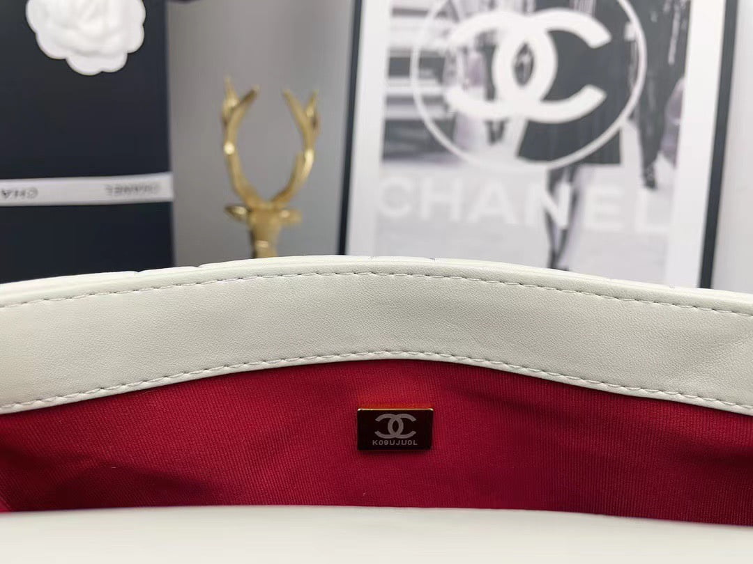 Chanel 2023 new CF White gold bag size: 21*13cm