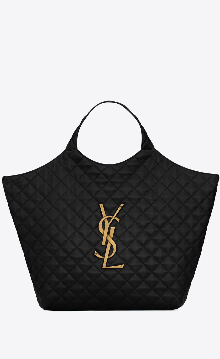 YSL / ICARE MAXI SHOPPING BAG IN QUILTED LAMBSKIN 698651AAANG1000