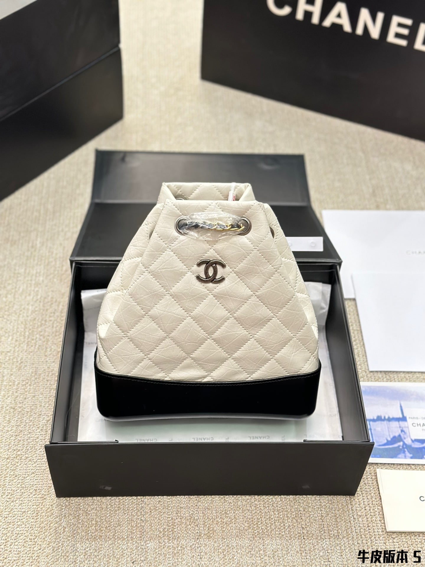 CHANEL Gabrielle Cowhide rgyle backpack 4 colors size: 23*23*10cm