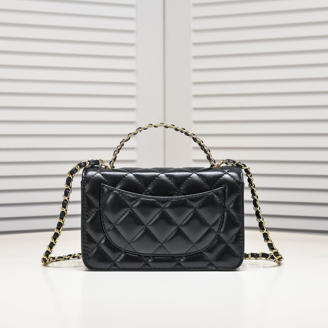 Chanel cowhide handle Rich crossbody shoulder bag 3107 size: 19.5*11.5*4cm