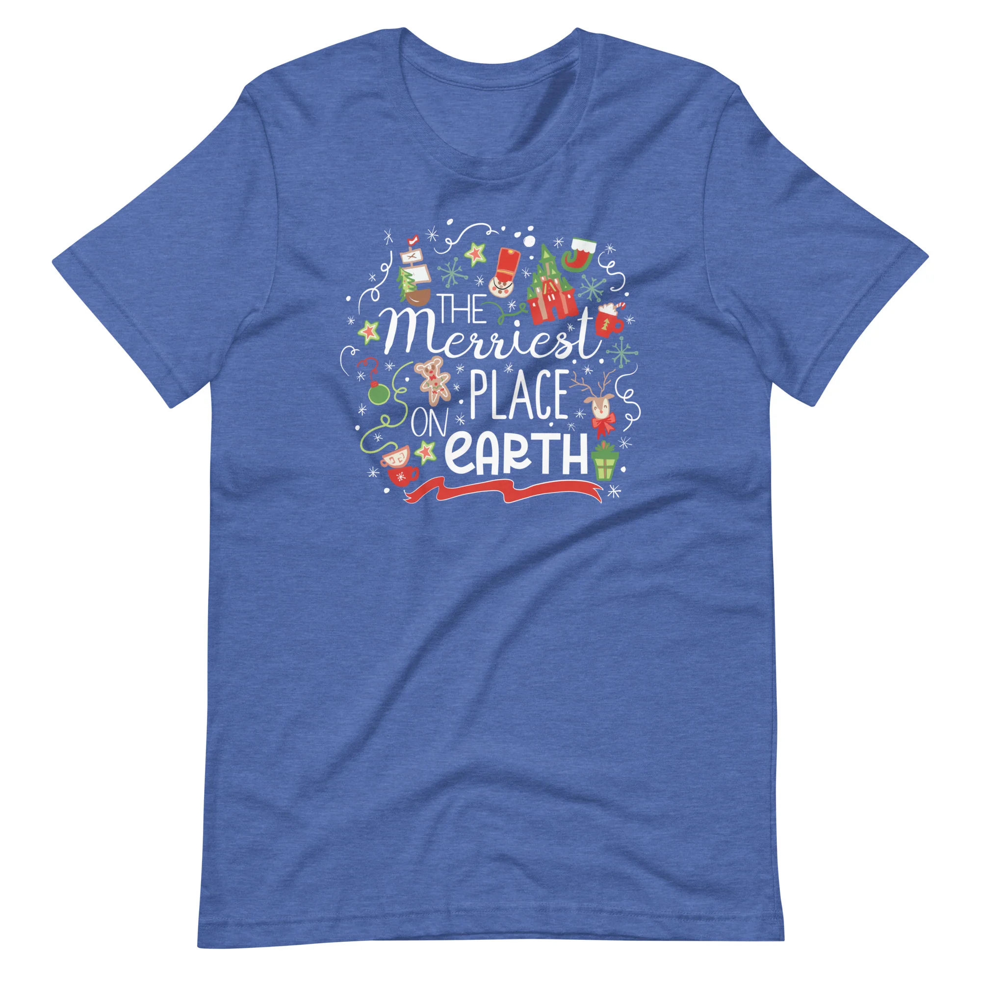 Disney Christmas Merriest Place on Earth T-Shirt Disney Parks Holiday Shirt Disney Family T-shirt