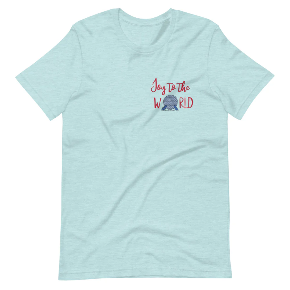 Epcot Holiday T-Shirt Joy to the World Showcase Christmas Short-Sleeve Unisex T-Shirt