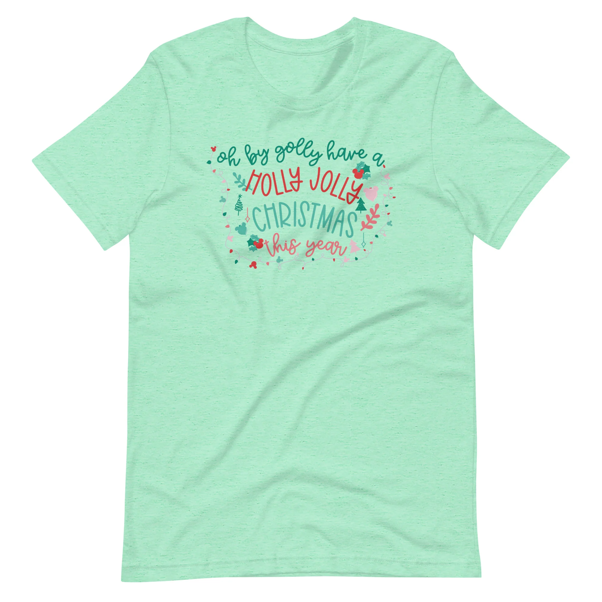 Rudolph the Red Nosed Reindeer T-Shirt Vintage Mickey Christmas Oh By Golly Holiday T-shirt