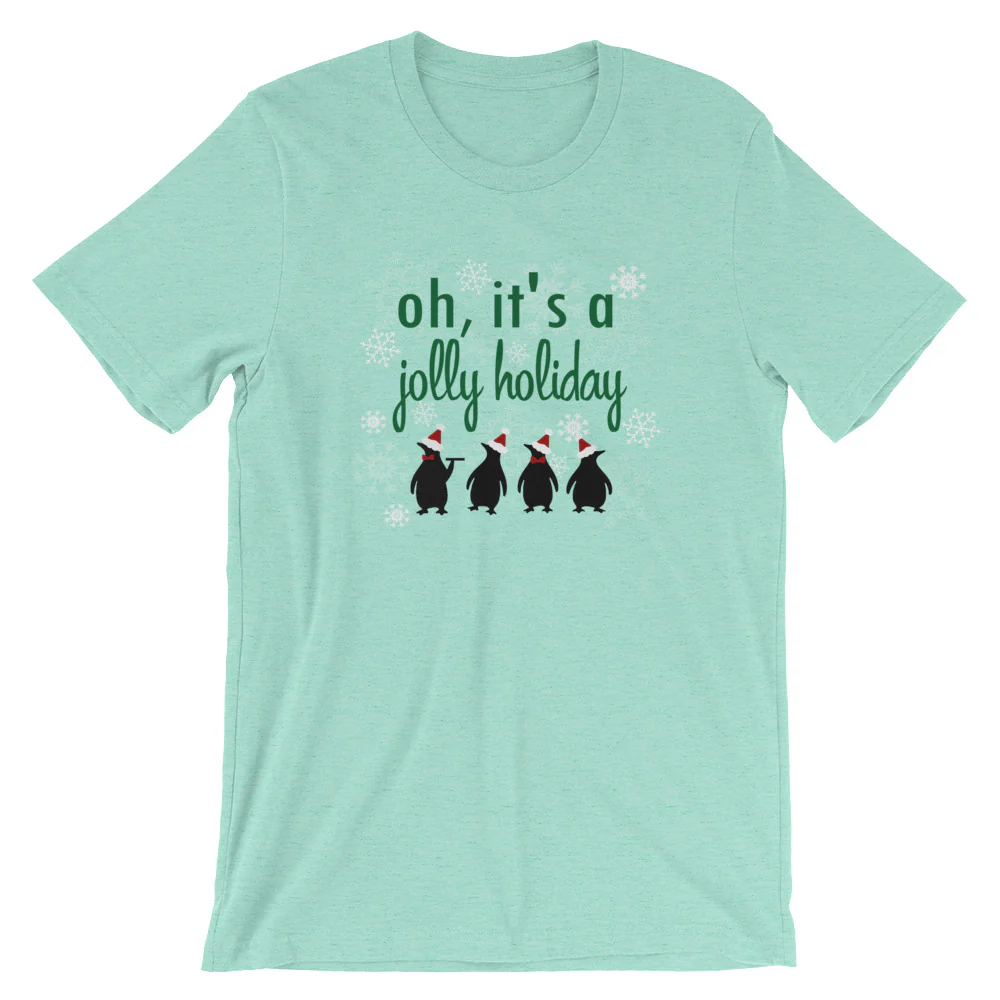 Jolly Holiday Christmas T-Shirt Mary Poppins Penguins Christmas T-shirt