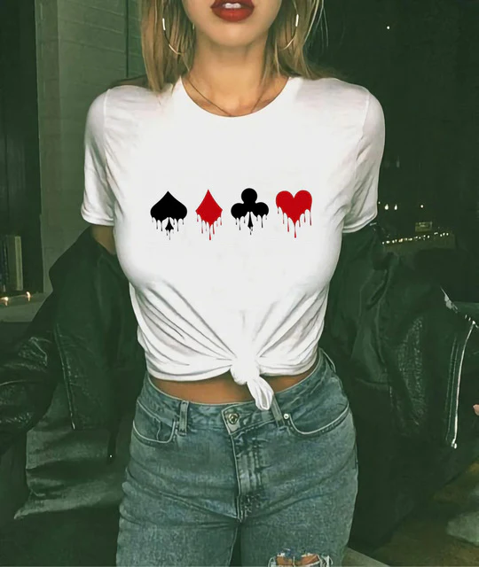 Cotton Tshirts Women Tees Print Tops T-shirt Femme Camiseta Feminina Camiseta Mujer Kadın Ti_örtü